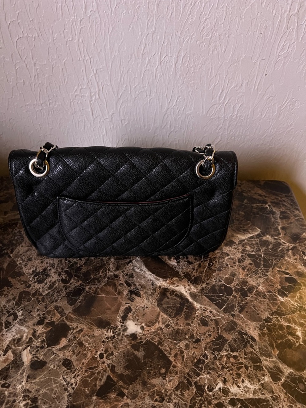 CHANEL Black Quilted Leather Shoulder Bag with Gold Hardware - Picture 5 of 5